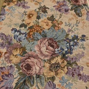Reversible Floral Tapestry Fabric Runner 68 Inches
